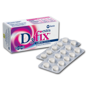 Uni-Pharma - D3 Fix Extra 2.000iu Vitamin D3 60 Δισκία