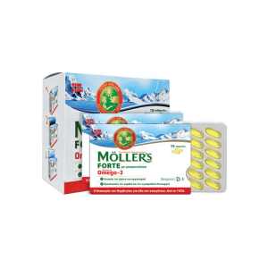 Moller's Forte Omega 3 Μουρουνέλαιο και Ιχθυέλαιο 150 κάψουλες