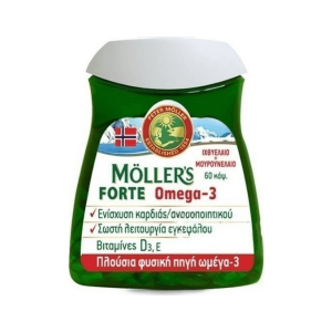 Moller's Forte Omega 3 Μουρουνέλαιο και Ιχθυέλαιο 60 κάψουλες