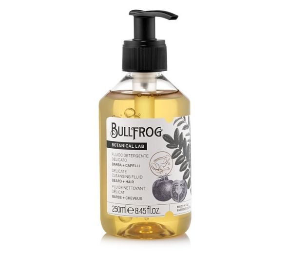 Bullfrog Botanical Lab Delicate Cleansing Fluid for Hair and Beard 250ml (απαλό καθαριστικό για μαλλιά και γένεια)