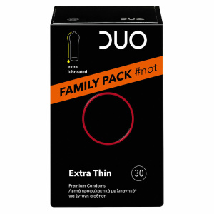 Duo - Extra Thin Family Pack 30τμχ