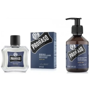 Proraso - Duo Pack Beard Gift Set Azur Lime (Shampoo 200ml & Balm 100ml)
