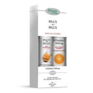 Power Of Nature - Multi + Multi Με Στέβια 24tbs & Vitamin C 500mg 20tbs