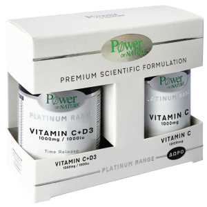 Power Of Nature - Classics Platinum Range Vitamin C+D3 1000mg 30tbs & Vitamin C 1000mg 20tbs