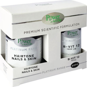 Power Of Nature - Platinum Range Hairtone Nails & Skin 30caps & B-Vit-12 1000μg 20tbs