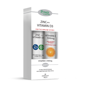 Power Of Nature - Zinc Plus Vitamin D3 20tbs & Vitamin C 500mg 20tbs