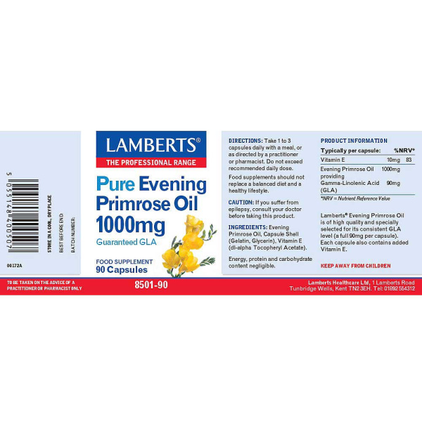 Lamberts - Evening Primrose Oil 1000mg 90caps