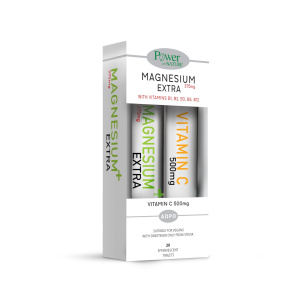 Power Of Nature - Magnesium Extra 375mg Stevia 20tbs & Vit C500mg 20tbs