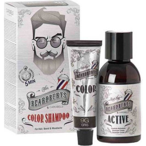 Beardburys Color Shampoo For Hair Beard + Moustache - Grey