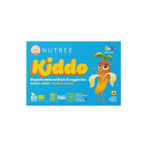 Nutree Kiddo Μπανάνα - Καρότο  12m+ (4x30gr)