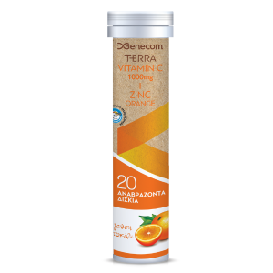 Genecom - Terra Vitamin C 1000mg & Zinc Orange 20eff. tabs