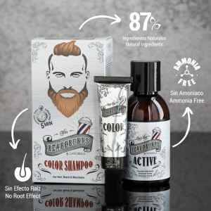 Beardburys Color Shampoo For Hair Beard + Moustache - Light Brown 5N