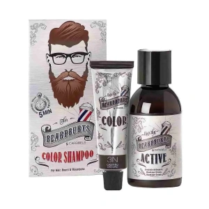 Beardburys Color Shampoo For Hair Beard + Moustache - Dark Brown 3N