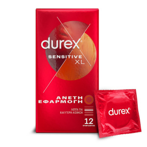 Durex Sensitive XL Άνετη Εφαρμογή 12τμχ