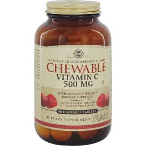 Solgar - Vitamin C 500mg Chewable Raspberry 90tabs