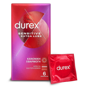 Durex - Sensitive Extra Lube 6τμχ