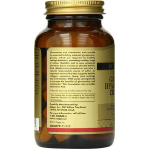 Solgar - MSM Glucosamine-Hyaluronic Acid-Chondroitin 60tabs