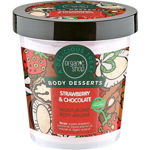 Organic Shop - Body Desserts Strawberry + Chocolate Moisturizing Body Mousse 450ml