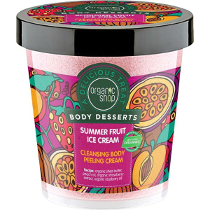 Organic Shop - Body Desserts Summer Fruit Ice Cream Cleansing Body Peeling Cream 450ml