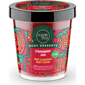 Organic Shop - Body Desserts Strawberry Jam Deep Cleansing Body Scrub 450ml