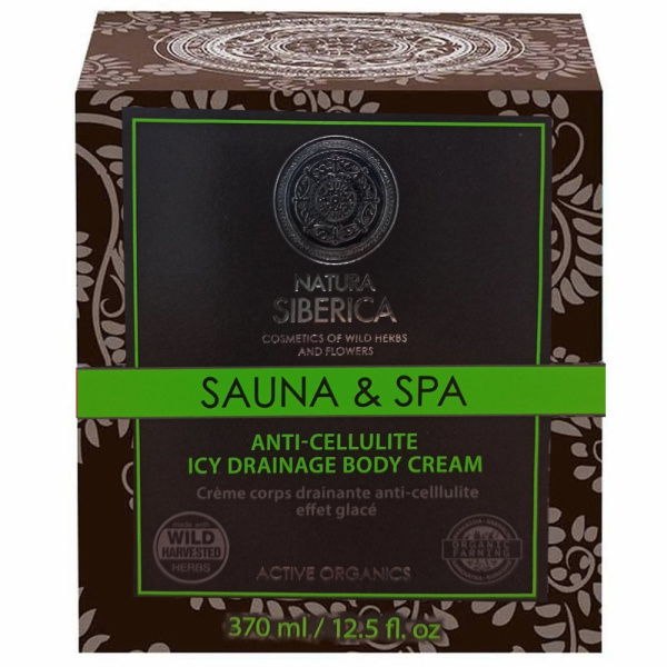 Natra Siberica -  Sauna And Spa Anti-cellulite Icy Drainage Body Cream 370ml