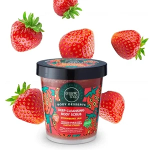 Organic Shop - Body Desserts Strawberry Jam Deep Cleansing Body Scrub 450ml